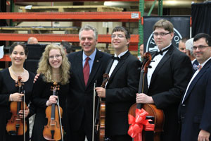 HHS String Quartet with Governor McAuliffe