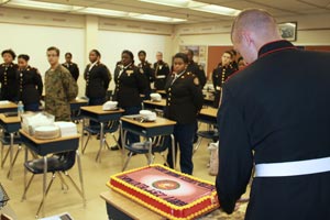 HHS JROTC Celebrate Marine Corps 239th Birthday