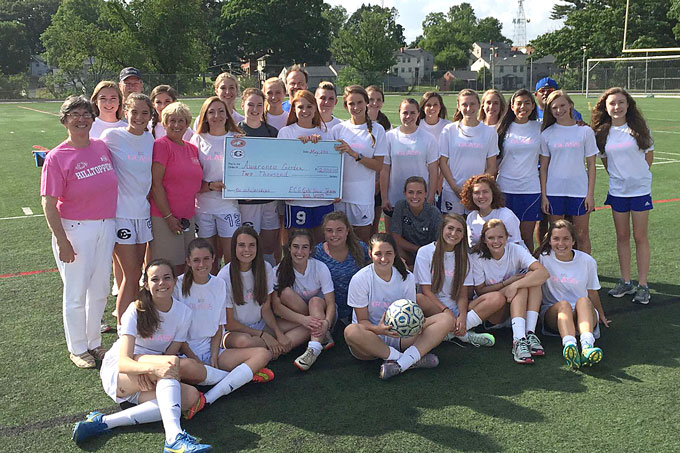 ECG Girls Soccer Raise Money for Awareness Garden