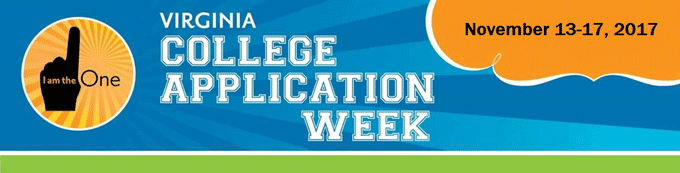Virginia College Application Week banner