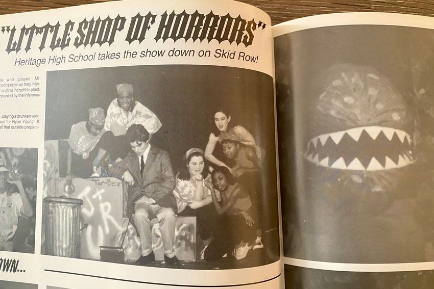 “Little Shop” featured in the school yearbook