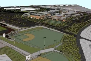 New HHS Baseball and Softball Field Rendering