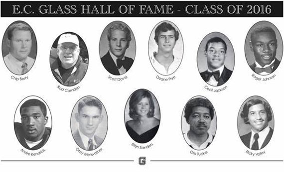 EC Glass Hall of Fame Inductees