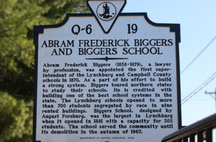 Abram Biggers Historical Marker