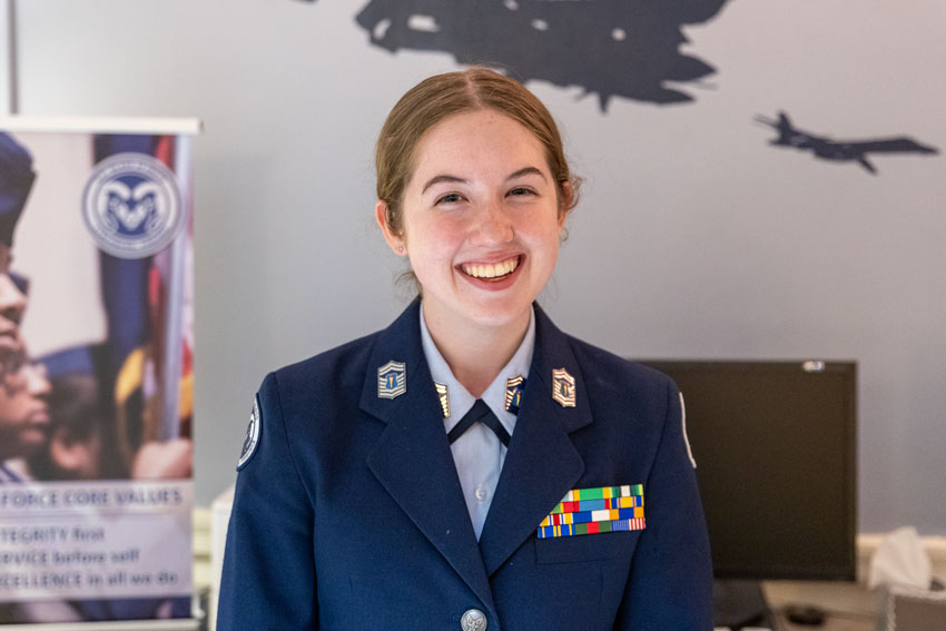 JROTC student in uniform