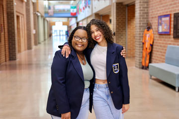 Essence Rosser and Serena Hernandez