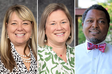Renee Anderson, Sarah Campbell and Jesse Turner