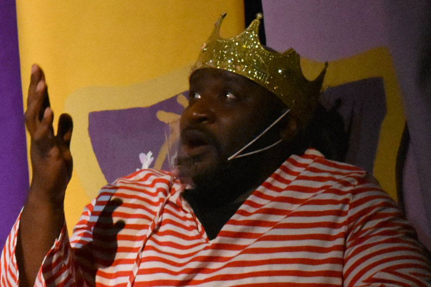 Principal performing in school play