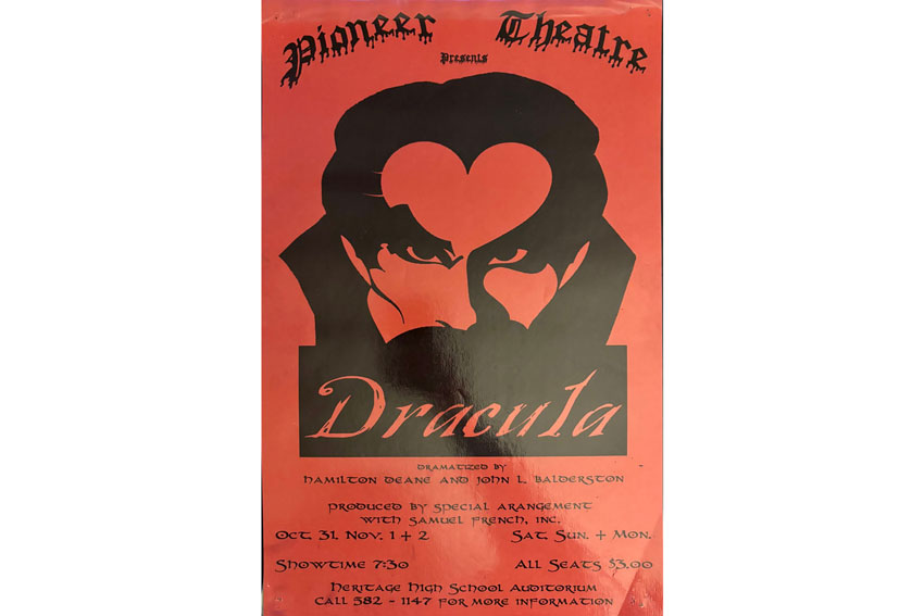 Pioneer Theatre presents Dracula poster