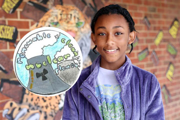 Framatome Nuclear Science Week Design-a-Sticker Contest Second Place Winner Kalisteth Burrows