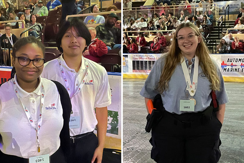 Three students at national conference