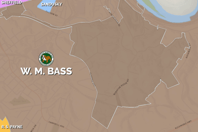 Current W. M. Bass attendance zone map