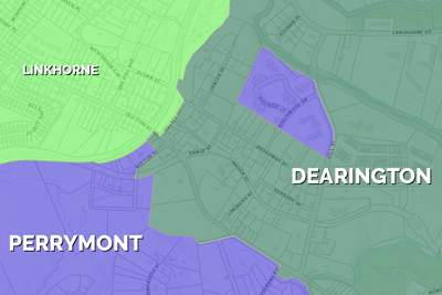 Current Perrymont & Dearington attendance zone maps