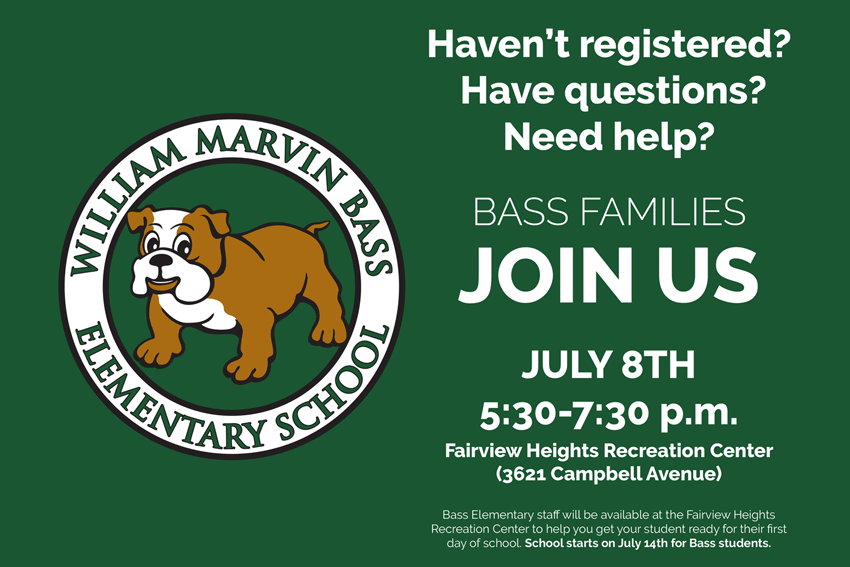 Bass Families Join Us July 8th