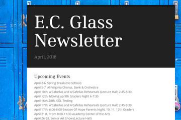 ECG Newsletter April 2018 screenshot