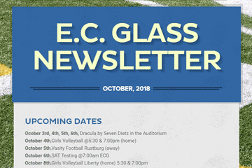 E. C.Glass Newsletter October 2018