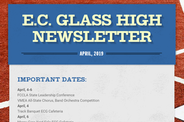 E. C. Glass Newsletter April 2019