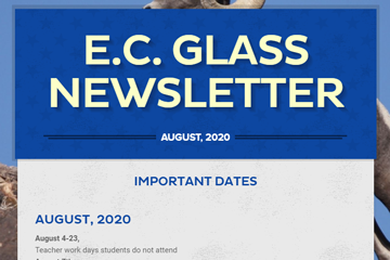 E. C. Glass Newsletter August 2020