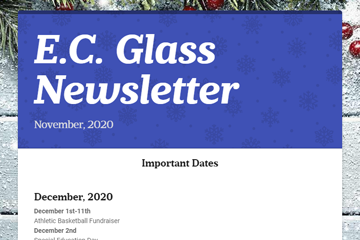 E. C. Glass Newsletter December 2020