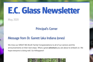 E. C. Glass Newsletter May 2020