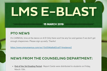 LMS e-blast 15 March 2019
