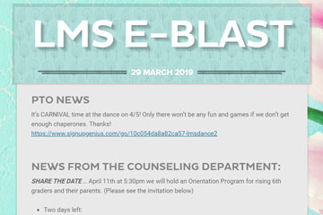 LMS e-blast 29 March 2019