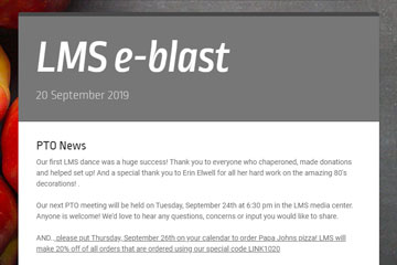 LMS e-blast 20 September 2019