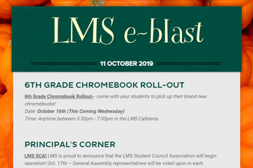 LMS e-blast 11 October 2019