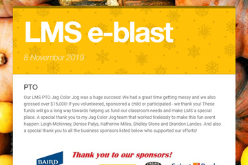 LMS e-blast 8 November 2019