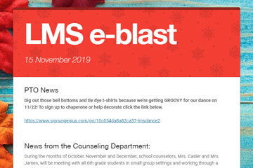 LMS e-blast 15 November 2019