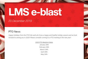 LMS e-blast 20 December 2019