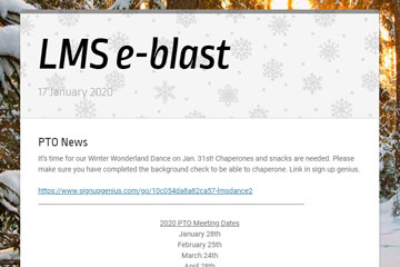 LMS e-blast 17 January 2020