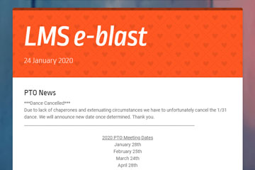 LMS e-blast 24 January 2020