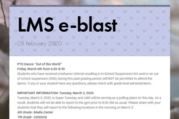 LMS e-blast 28 February 2020