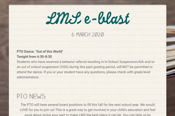 LMS e-blast 6 March 2020