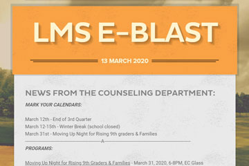LMS e-blast 13 March 2020