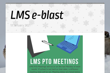 LMS e-blast 13 January 2021