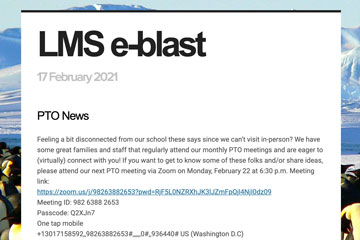 LMS e-blast 17 February 2021