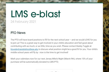 LMS e-blast 24 February 2021