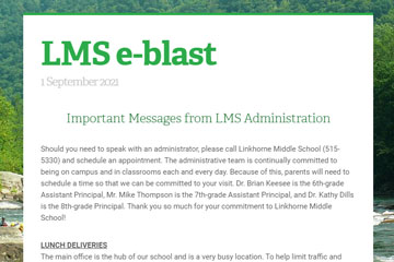 LMS e-blast 1 September 2021