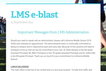 LMS e-blast 15 September 2021