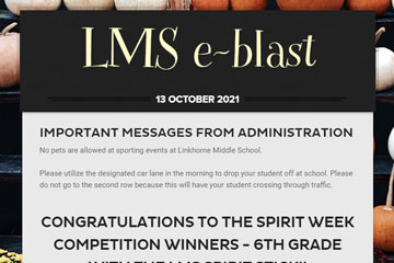 LMS e-blast 13 October 2021
