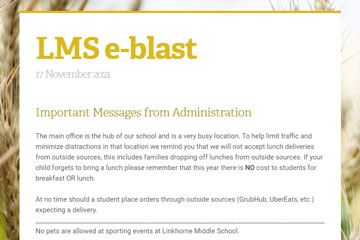 LMS e-blast 17 November 2021
