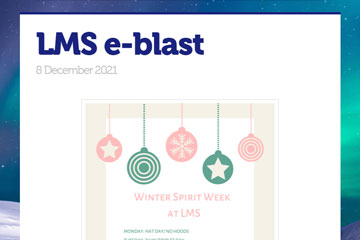 LMS e-blast 8 December 2021