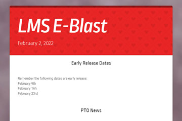 LMS e-blast 2 February 2022