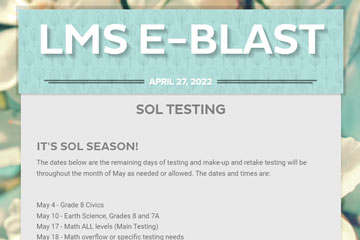 LMS e-blast 27 April 2022