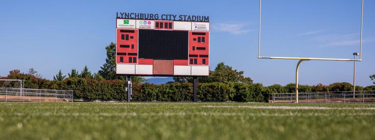 City Stadium field and scoreboard