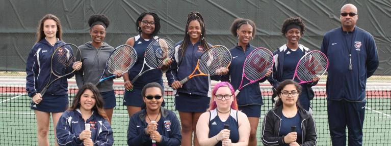 girls tennis team photo