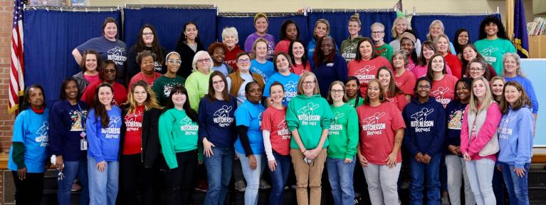 School staff group photo