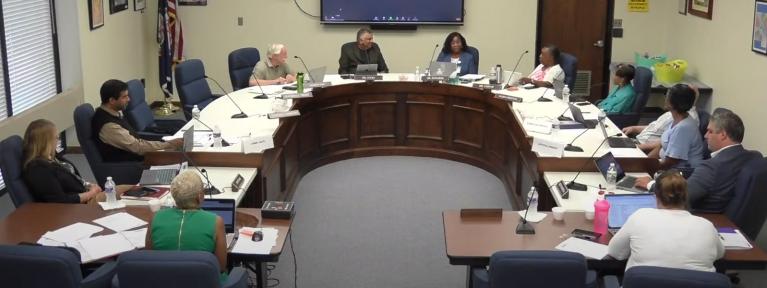School board meeting